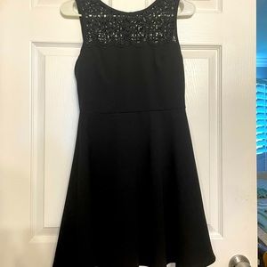 Black skater dress